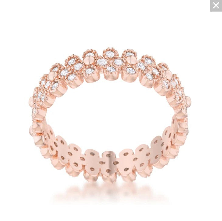 Clara Bohemian CZ Eternity Band Ring | 1ct