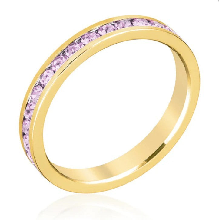 Gail 1.5mm Round Eternity Band Ring | 1ct