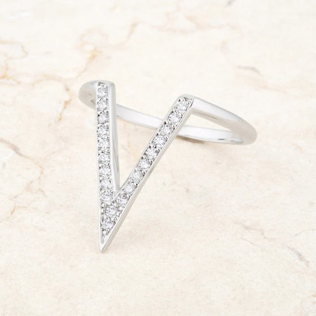 Michelle Delicate V-Shape Fashion Ring