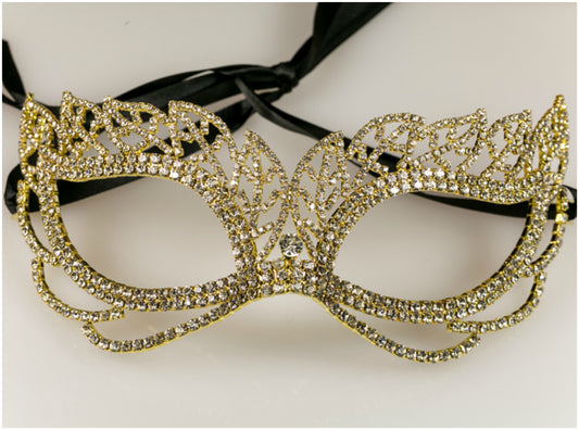 Keely Vintage Leaf Cluster Masquerade Mask