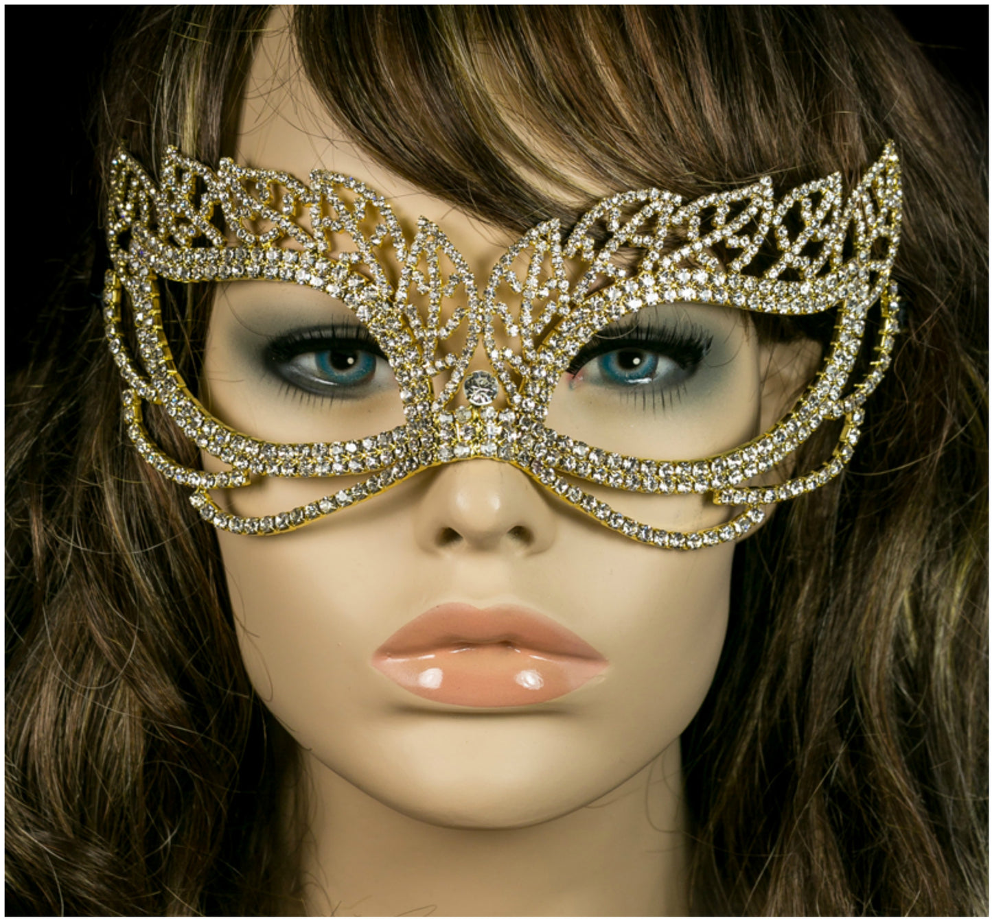 Keely Vintage Leaf Cluster Masquerade Mask