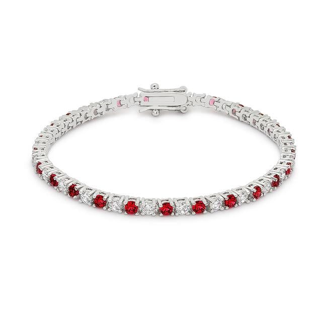 Cassidy 3mm Clear Round Tennis Bracelet – 7in | 10ct