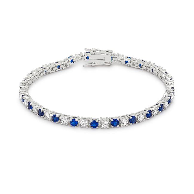 Cassidy 3mm Clear Round Tennis Bracelet – 7in | 10ct