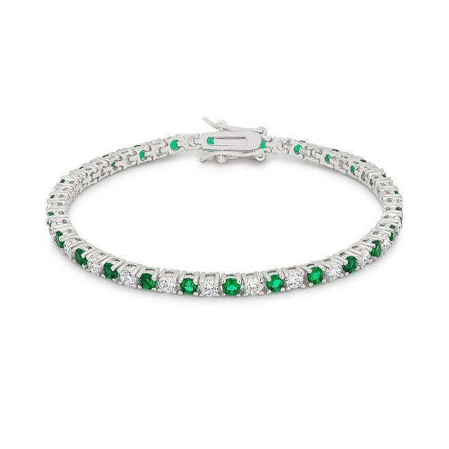 Cassidy 3mm Clear Round Tennis Bracelet – 7in | 10ct