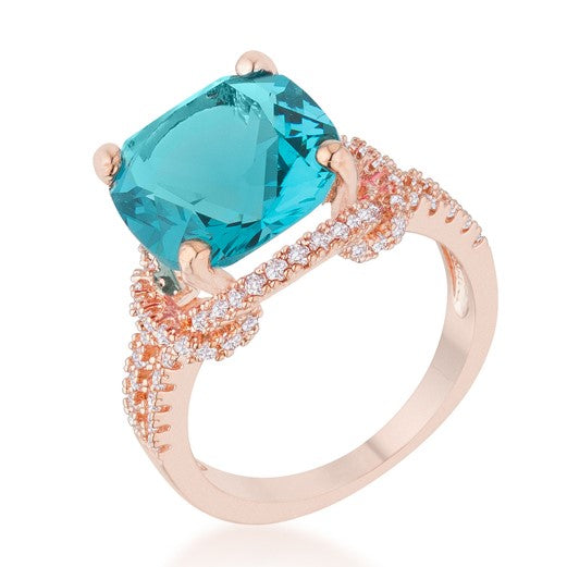 Charlene 11.5mm Cushion CZ Cocktail Ring | 8ct