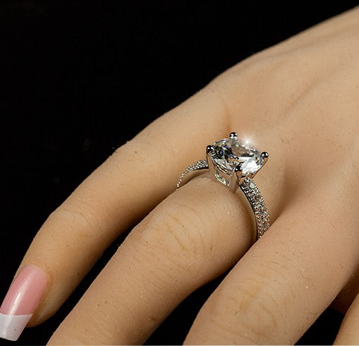 Genevi Classic Soliatire Engagement Eternity Ring | 4.5ct