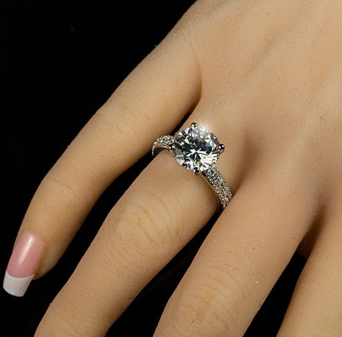 Genevi Classic Soliatire Engagement Eternity Ring | 4.5ct