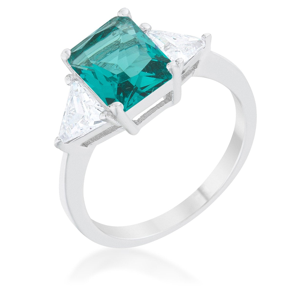Gretchen 9x7mm Radiant CZ Engagement Ring | 3ct