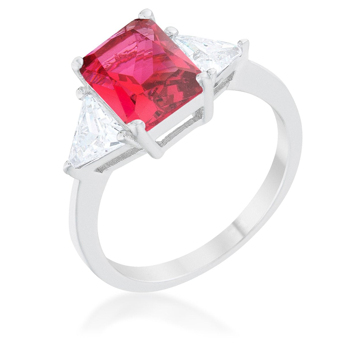 Gretchen 9x7mm Radiant CZ Engagement Ring | 3ct