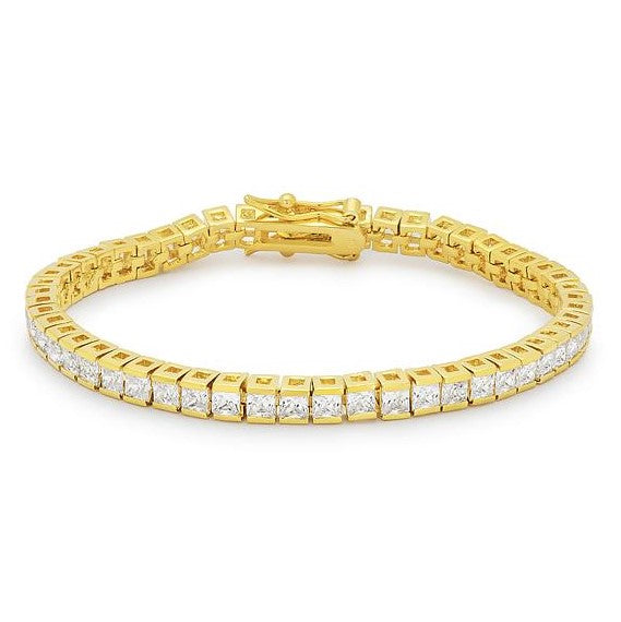 Hana 3mm Princess CZ Tennis Bracelet | 7in | 11ct