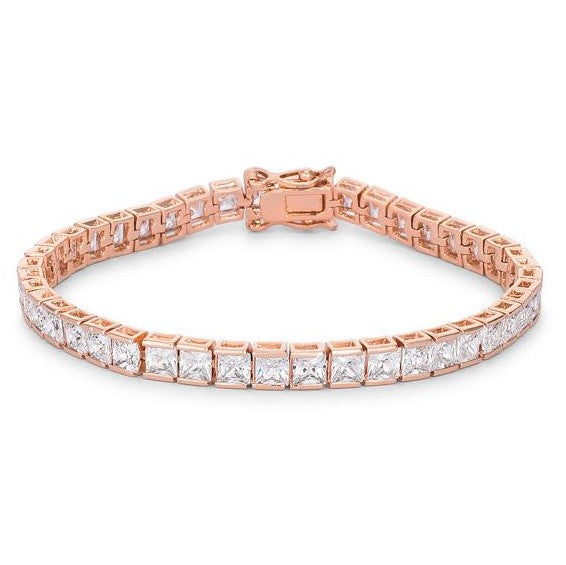 Hana 3mm Princess CZ Tennis Bracelet | 7in | 11ct