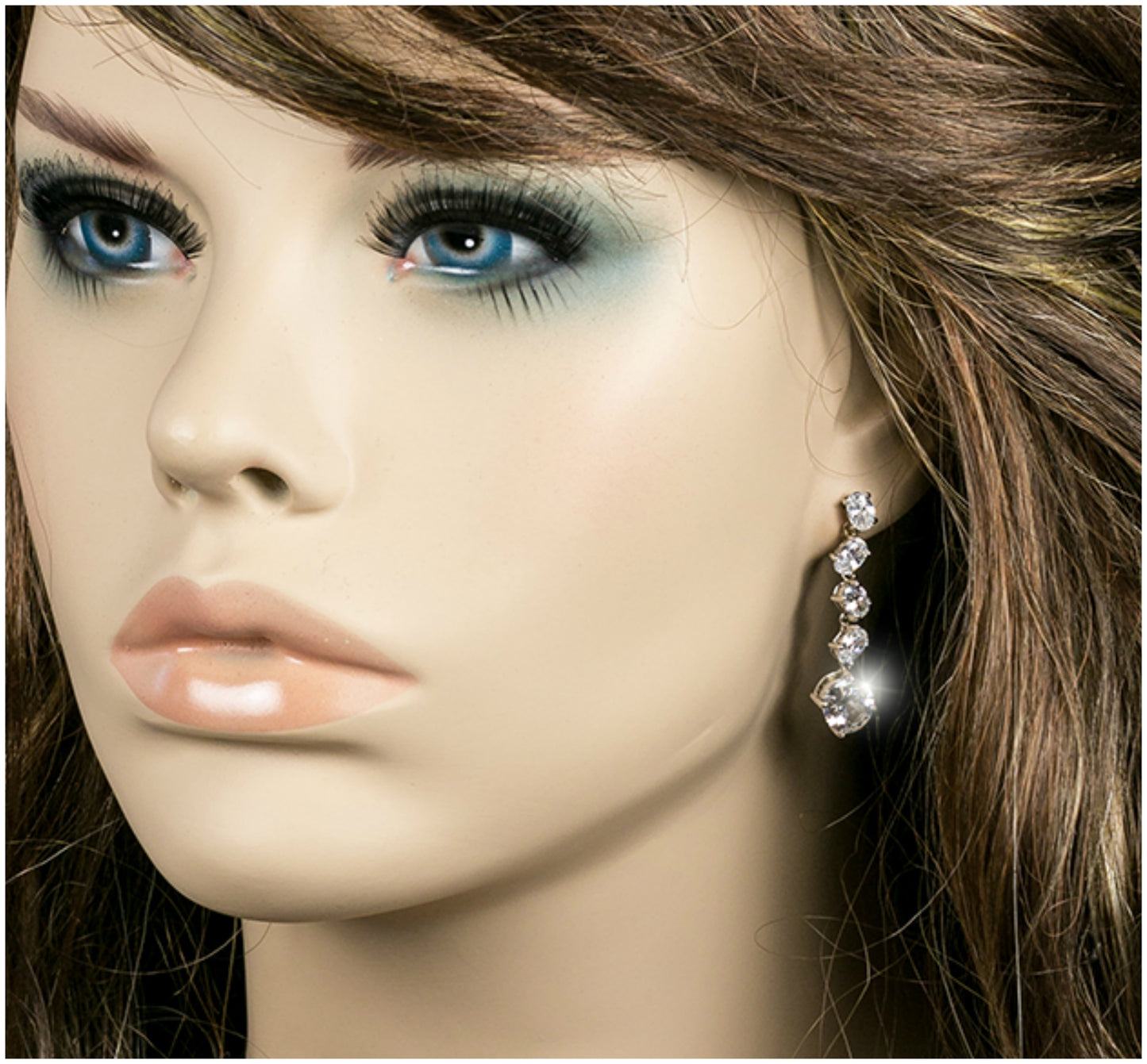 Karina Cascade Oval Drop Dangle Earrings | 4ct