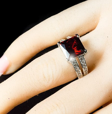 Lola 11mm Princess CZ Engagement Ring | 7.5ct