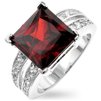 Lola 11mm Princess CZ Engagement Ring | 7.5ct
