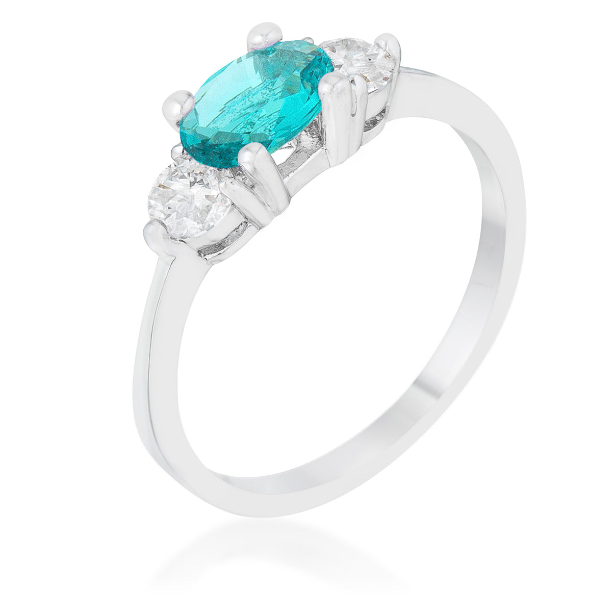 Miranna Three Stone Oval CZ Ring | 1.5ct