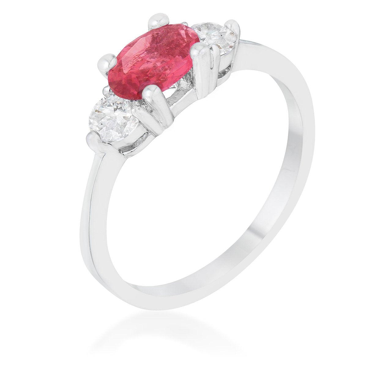Miranna Three Stone Oval CZ Ring | 1.5ct