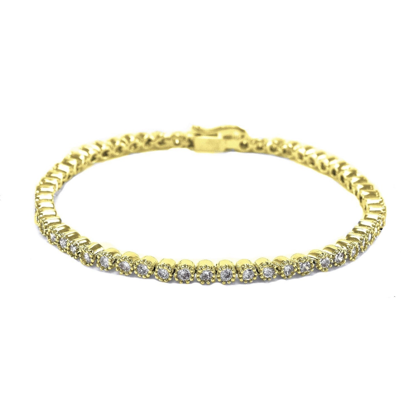 Morina 2mm Round CZ Tennis Bracelet | 7in | 5ct