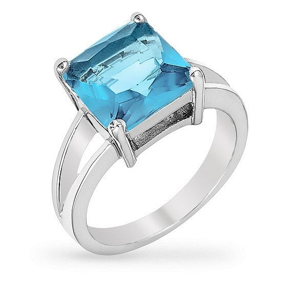 Nadine 10mm Princess Cut Cocktail Ring | 5.6ct