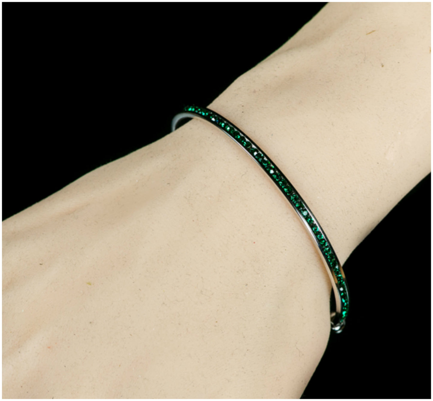 Nico Clear Cubic Zirconia Silver Cuff Bracelet