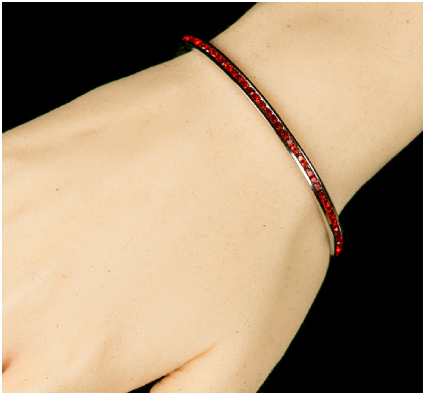 Nico Clear Cubic Zirconia Silver Cuff Bracelet