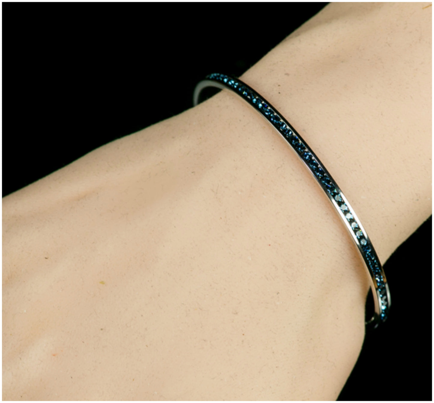 Nico Clear Cubic Zirconia Silver Cuff Bracelet