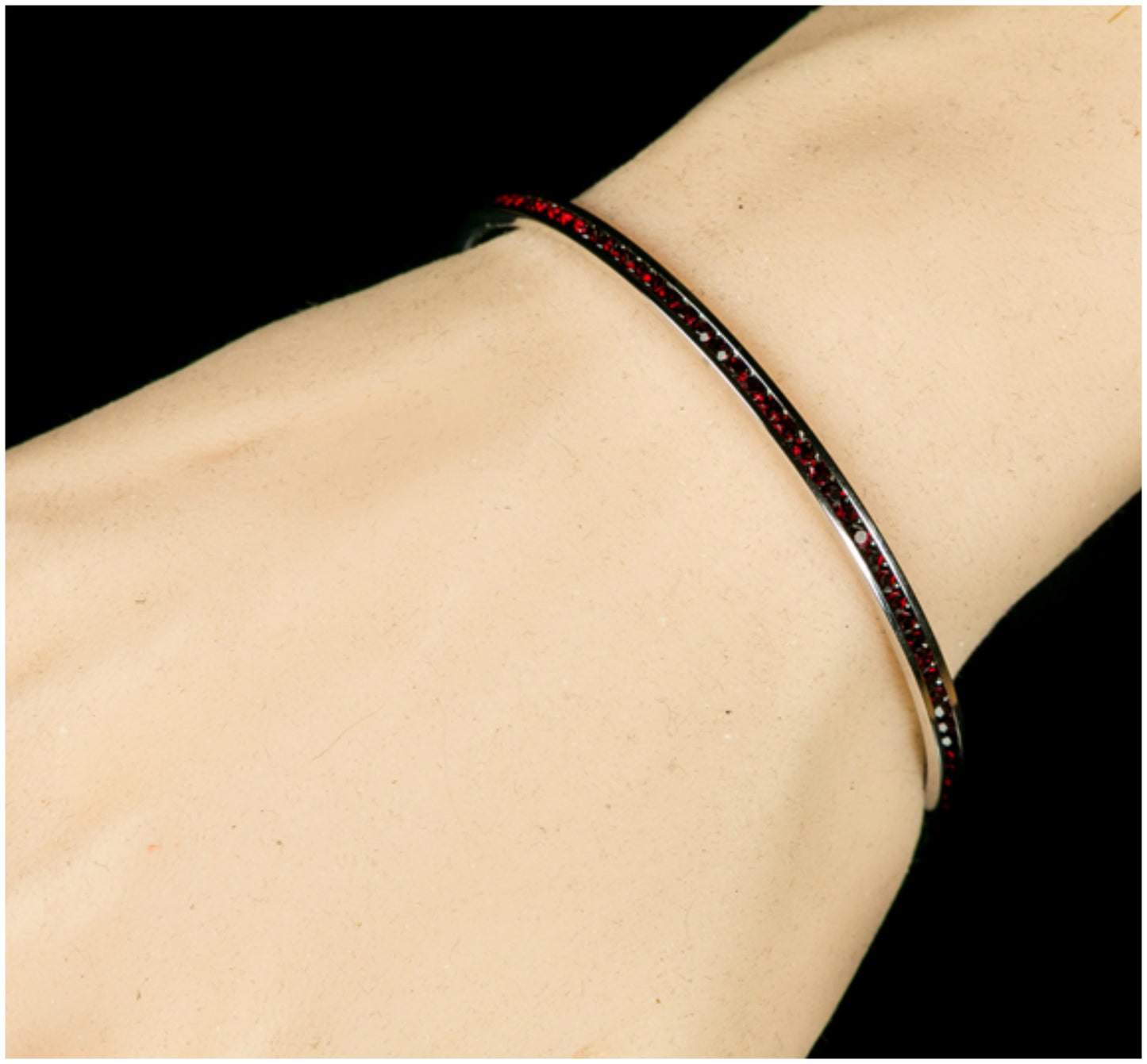 Nico Clear Cubic Zirconia Silver Cuff Bracelet