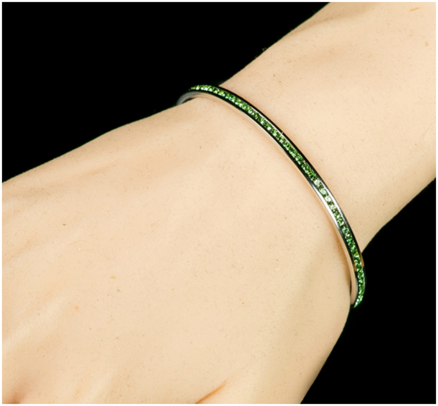 Nico Clear Cubic Zirconia Silver Cuff Bracelet