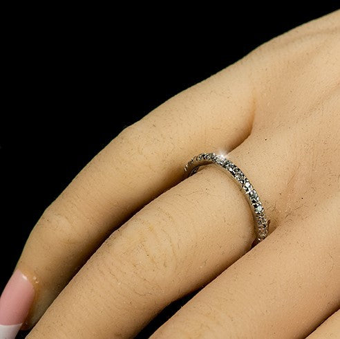 Renetta 1mm Round CZ Eternity Ring | 1ct