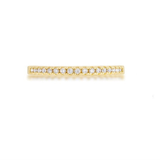 Rina Delicate 2mm CZ Band Ring
