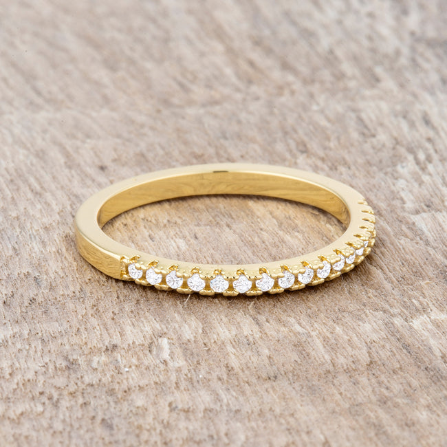 Rina Delicate 2mm CZ Band Ring