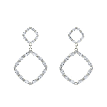 Shea Marquise CZ Cushion Dangle Earrings - Beloved Sparkles