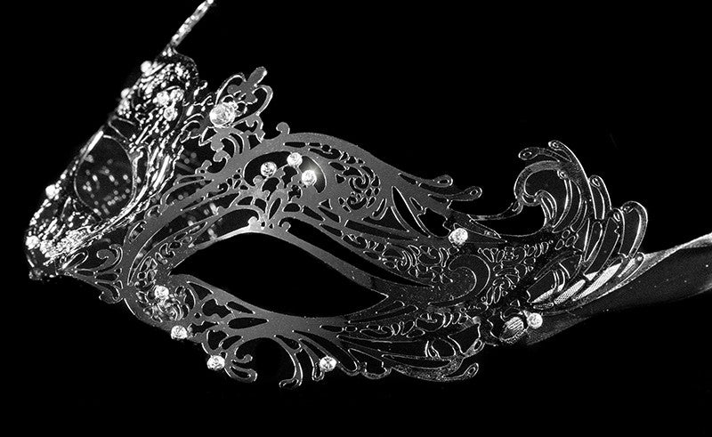 Liana Bronze Metal Lace Masquerade Mask