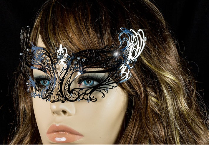 Liana Bronze Metal Lace Masquerade Mask