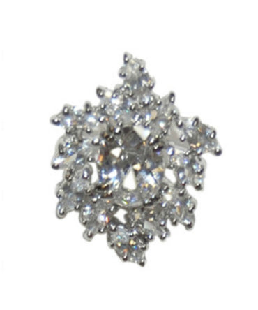 Cailin Vintage CZ Cluster Earrings