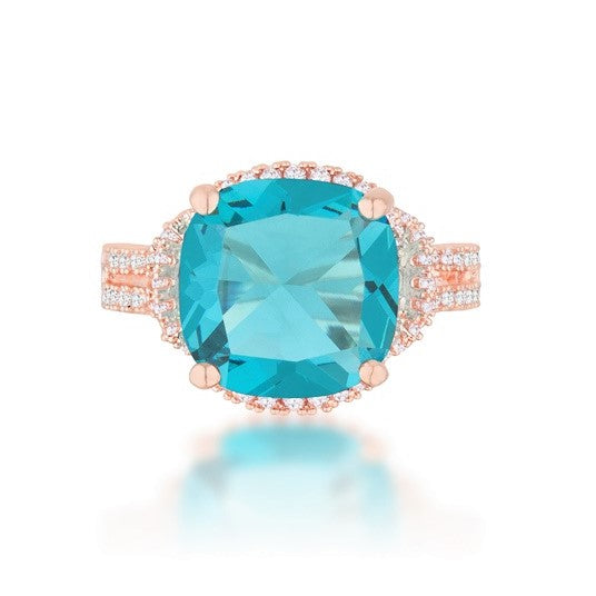 Charlene 11.5mm Cushion CZ Cocktail Ring | 8ct
