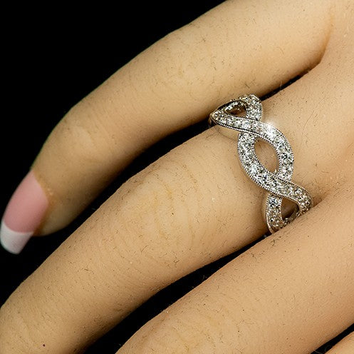 Gretel Infinity Paved Band Ring