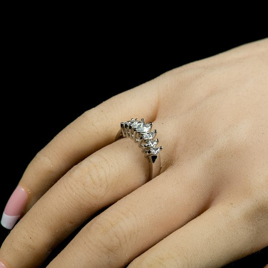 Iva Graduated Marquise CZ Band Ring | 1.8ct