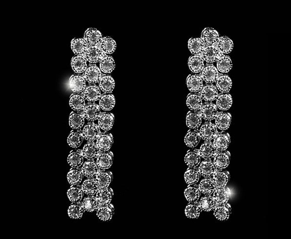 Emily Cluster Tennis Necklace Set | 47ct
