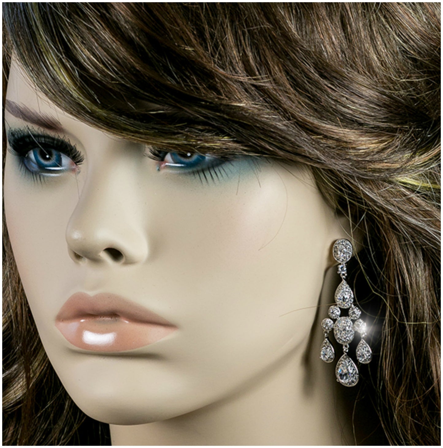 Armania Cluster Dangle Chandelier Earrings | 2in