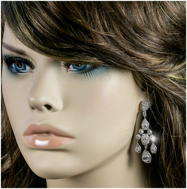 Armania Cluster Dangle Chandelier Earrings | 2in