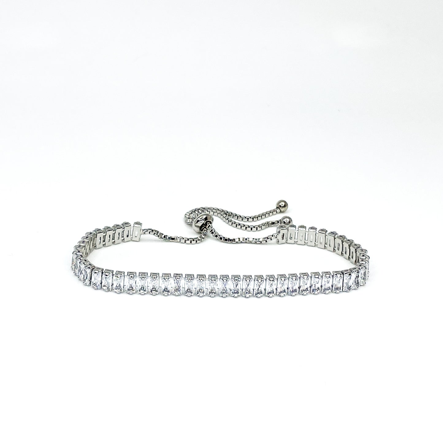 Ferra 5mm Radiant CZ Gold Tennis Bolo Bracelet
