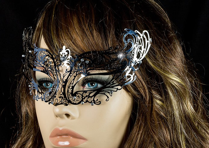 Liana Bronze Metal Lace Masquerade Mask