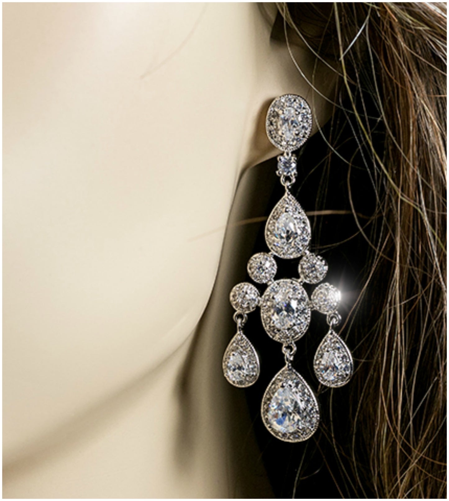 Armania Cluster Dangle Chandelier Earrings | 2in