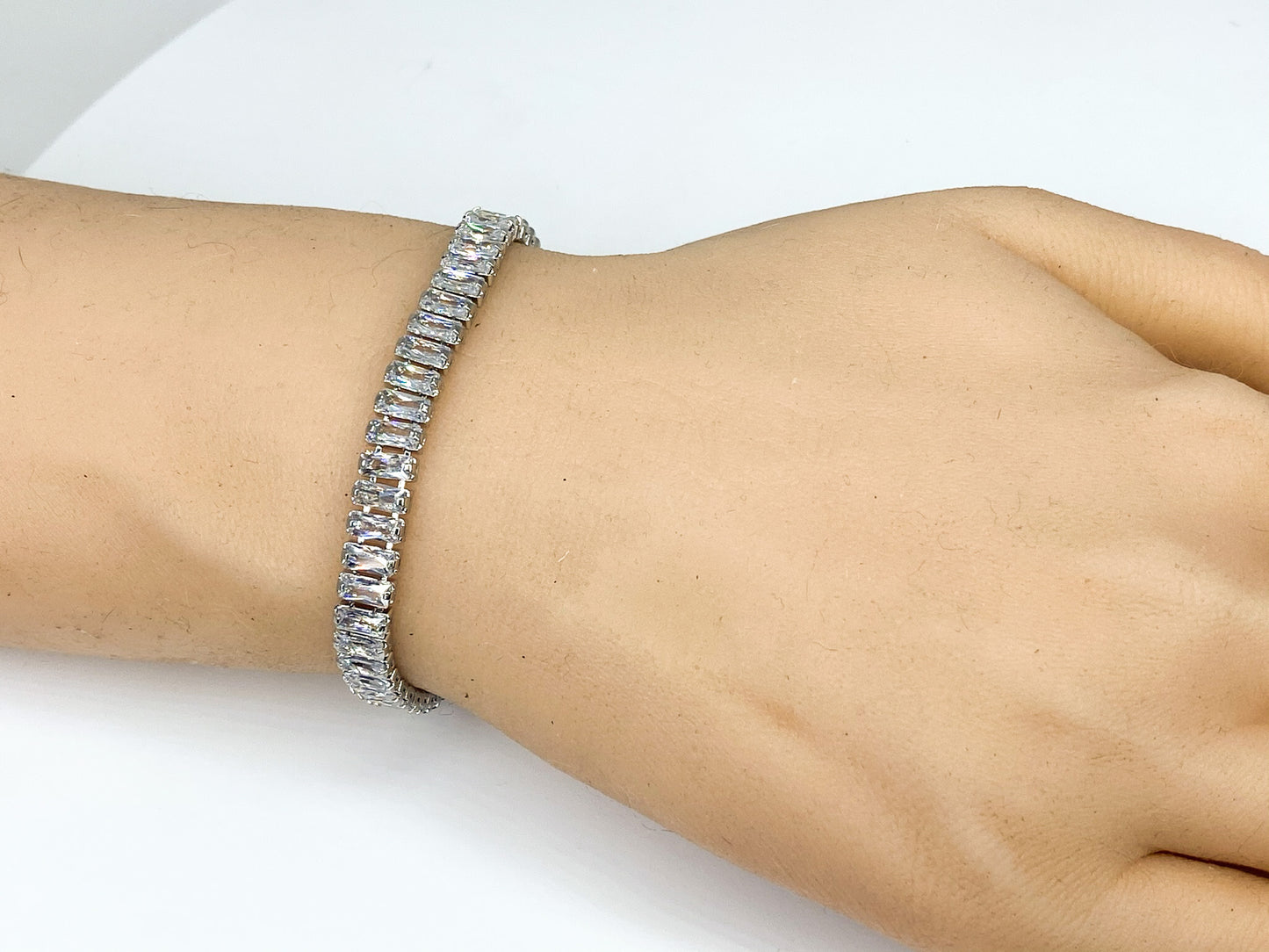 Ferra 5mm Radiant CZ Gold Tennis Bolo Bracelet