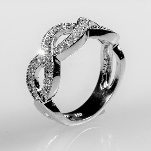 Gretel Infinity Paved Band Ring