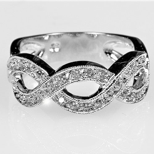 Gretel Infinity Paved Band Ring