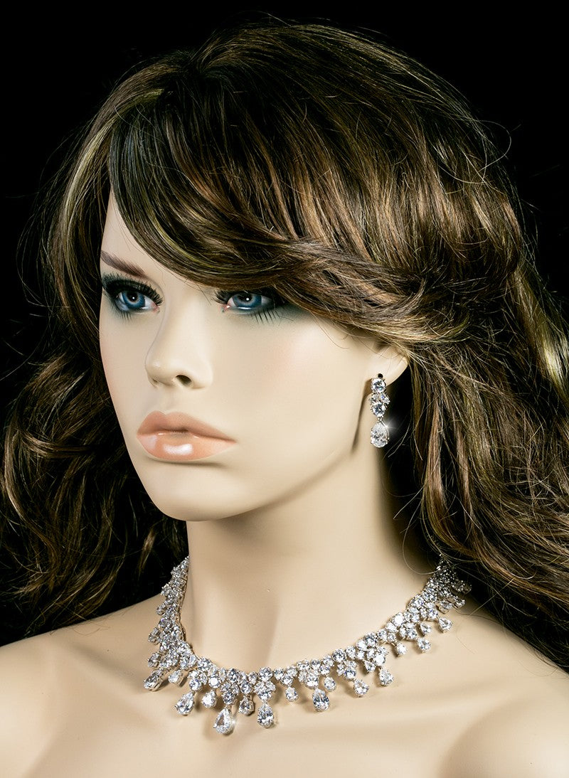 Drina Vintage Luxury Zirconia Necklace Set | 80ct
