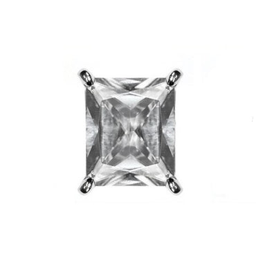 Beatrice Radiant Cut CZ Stud Earrings | 10mm-12mm