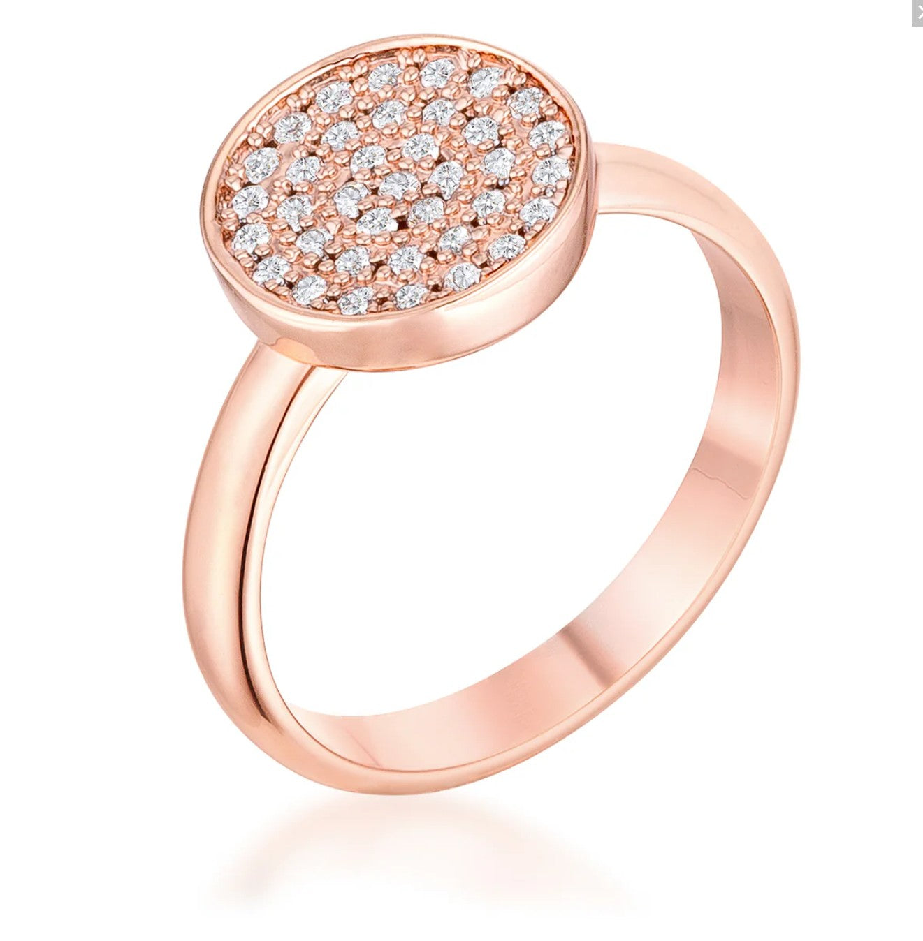 Krystal CZ Pave Circle Ring | 0.2ct