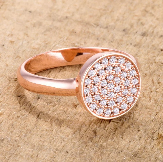 Krystal CZ Pave Circle Ring | 0.2ct